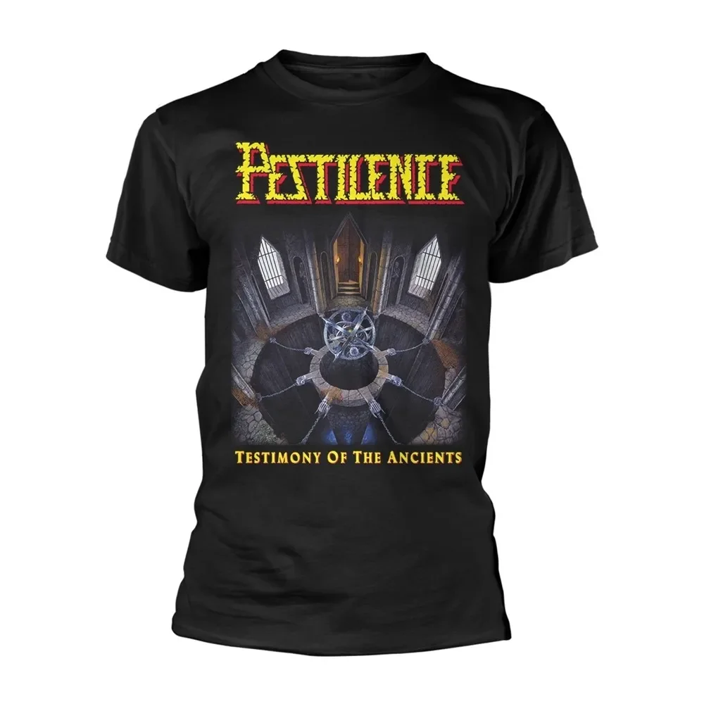 PESTILENCE - TESTIMONY OF THE ANCIENTS T-shirt NOIR, imprimé devant et dos petit