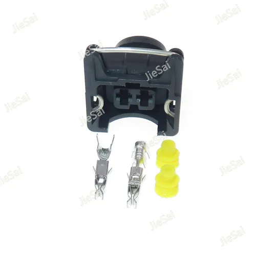 Imagen 2 del producto Conector de arnés de inyector de bomba de combustible, conector automotriz EV1 de 2 pines para Volkswagen Passat B5 Passat Bora Golf Audi A6 A4, 827551-3, 828657