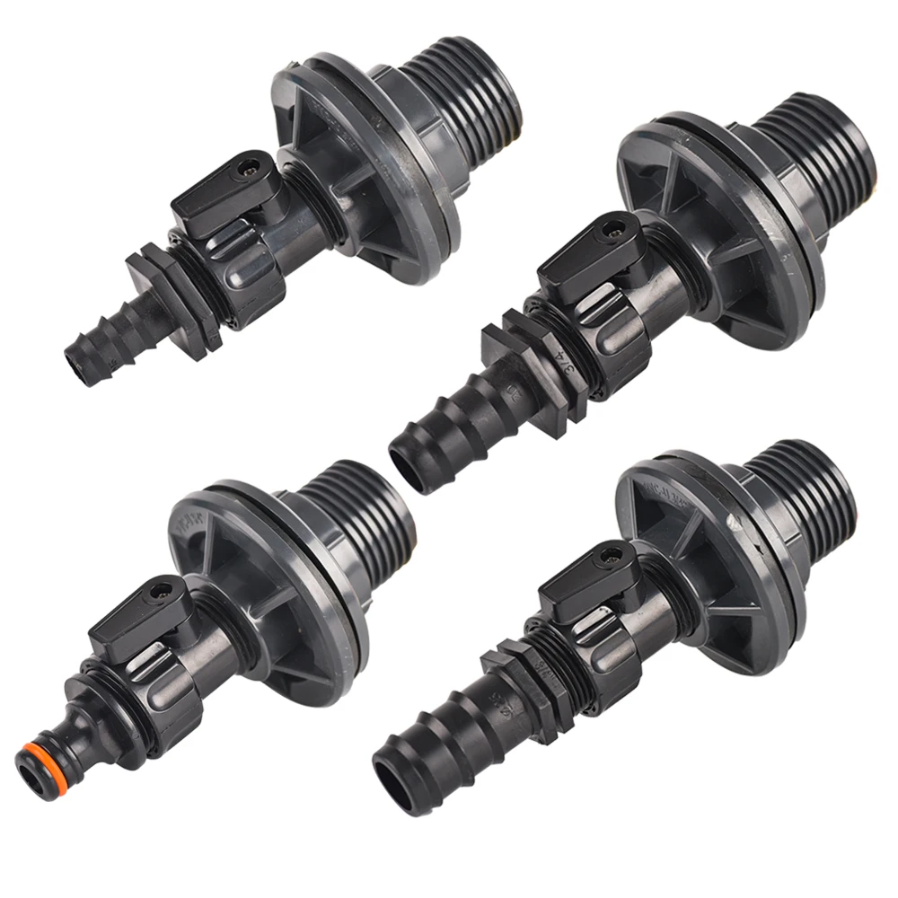 

1Set Water Tank Joint Bulkhead Fitting Aquarium Fish Tank 3/4 Inch Connectors Suit Water Tank Inlet/Outlet Water Fitting