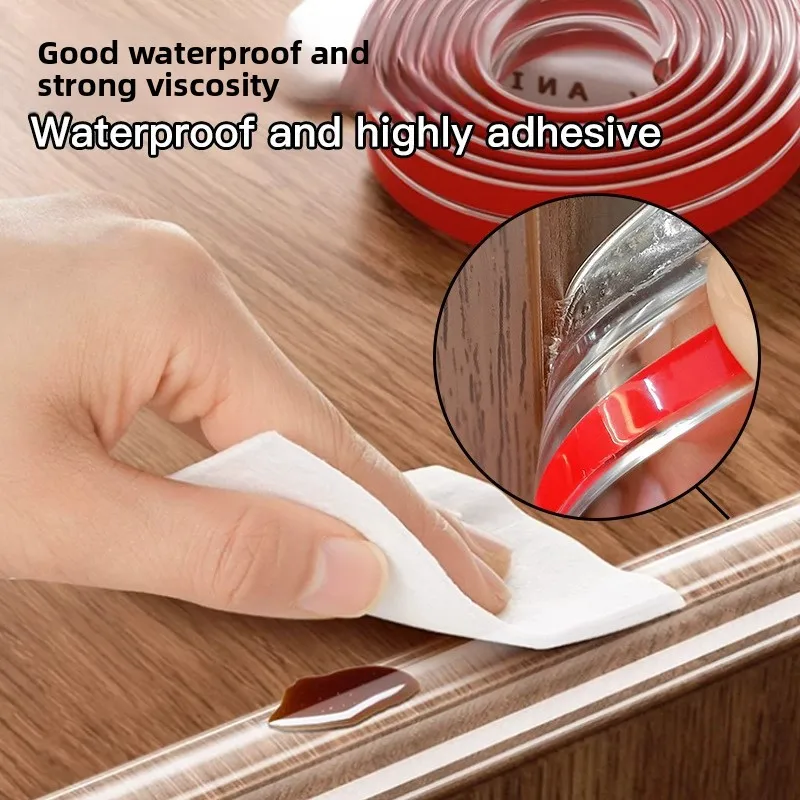 3 metri protezione del bordo del tavolo protezione angolare per mobili striscia autoadesiva trasparente per bambini paraurti morbido a prova di collisione sicurezza del bambino