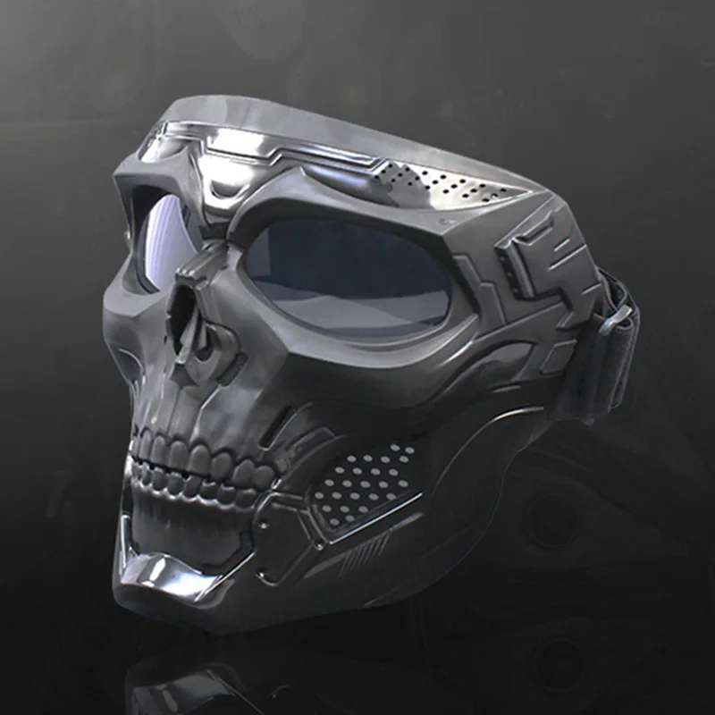 Explosion Proof CS War Game Paintball Skull Mask Anti-impact Shooting Airsoft Mask Goggles Outdoor Hunting Motorcycle Mask