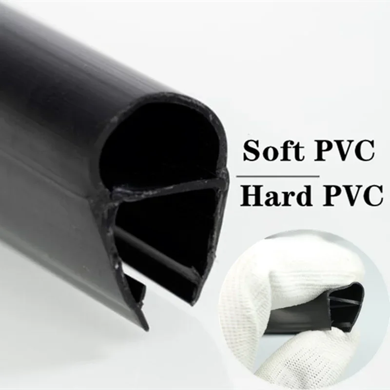 Waterproof Seal Strip 6 to 12mm Gap Bath Shower Screen Door sealer Window Door Weatherstrip Sealing Strips Household Accessories