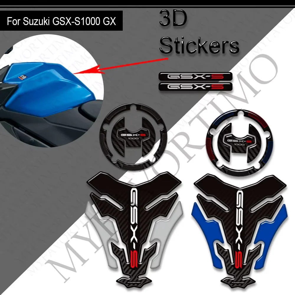 Motorcycle For Suzuki GSX-S1000GX GSX-S 1000 S GX GSX S1000 GSX-S1000 GSXS 2022-2024 Tank Pad Fuel Oil Kit Protector Stickers
