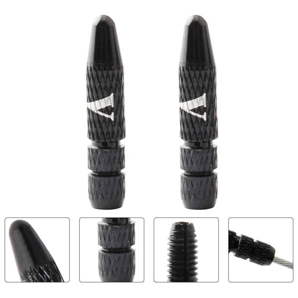 

2 Pcs Gear Shifter Cap Brake Tool Wire Supply Accessory Crimping Cable End Alloy Tip Gears