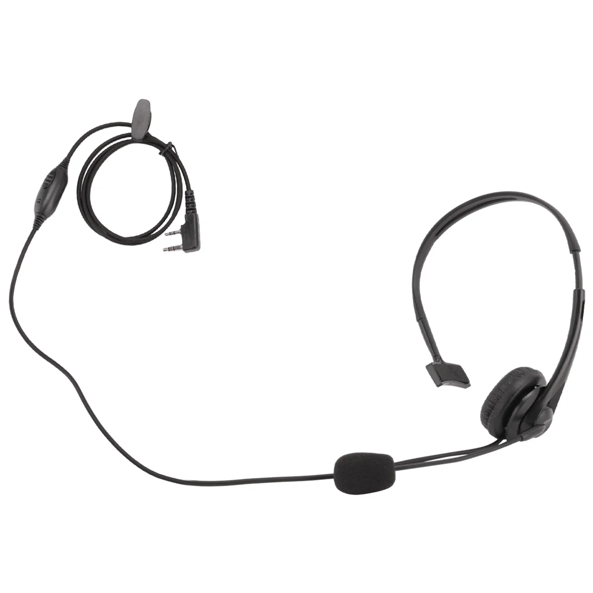 2-poliges Ptt-Mikrofon-Kopfhörer-Headset für Kenwood Retevis Baofeng UV5R 5R/888s