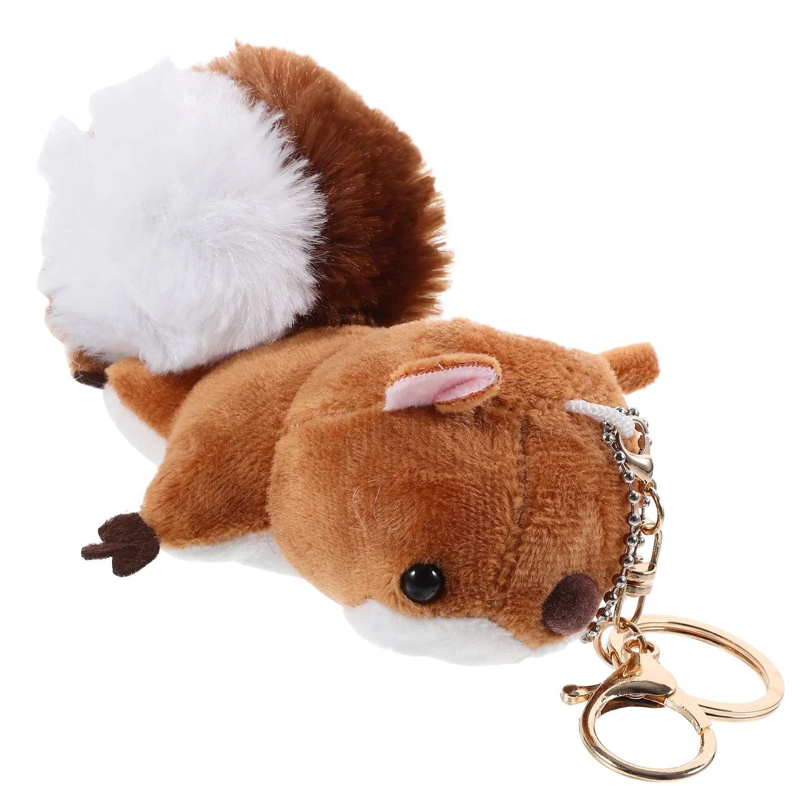 

Squirrel Pendant Bag Backpack Stuffed Keyring Plush Adorable Keychain Keychains