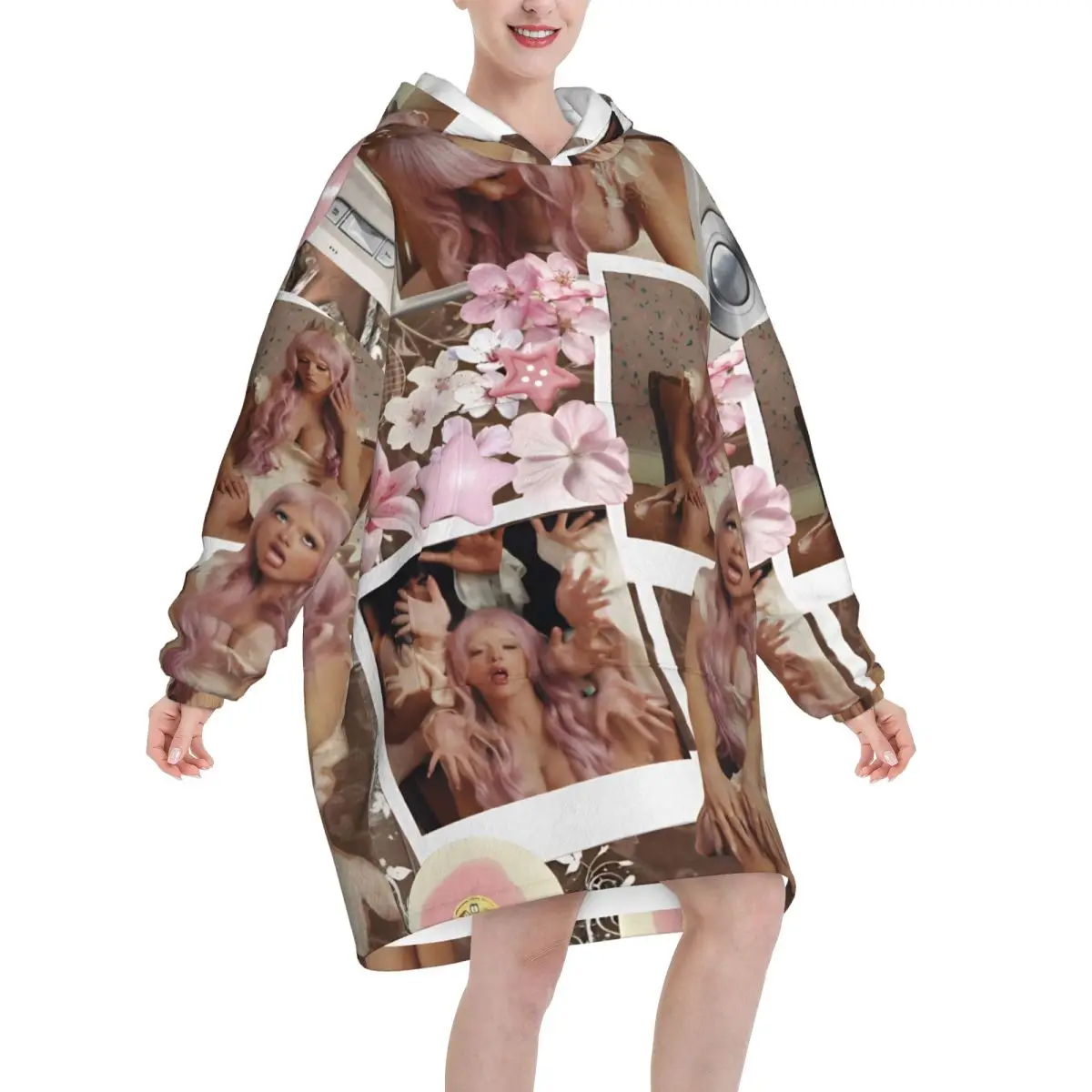 HADES SACRIFICE Melanies Martinez Blanket Hoodie Wearable Blanket Large with Pocket Warm Sleeping Bag Soft Cozy Onesie