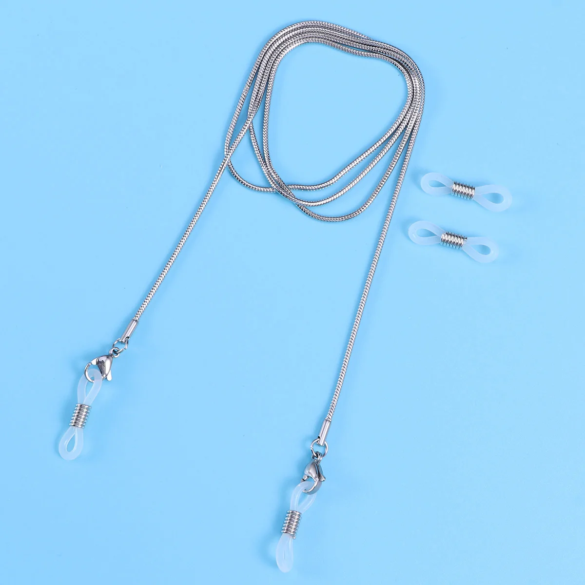 70 Cm Neck Strap Holder Eyeglass Chain Non Clothing Snake Style Stainless Steel