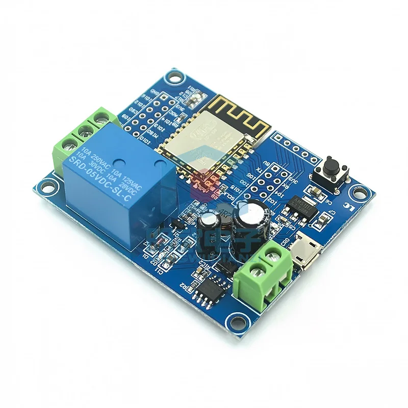 DC5-80V Power Supply ESP8266 WiFi Single Relay Module ESP-12F Development Board Secondary Development