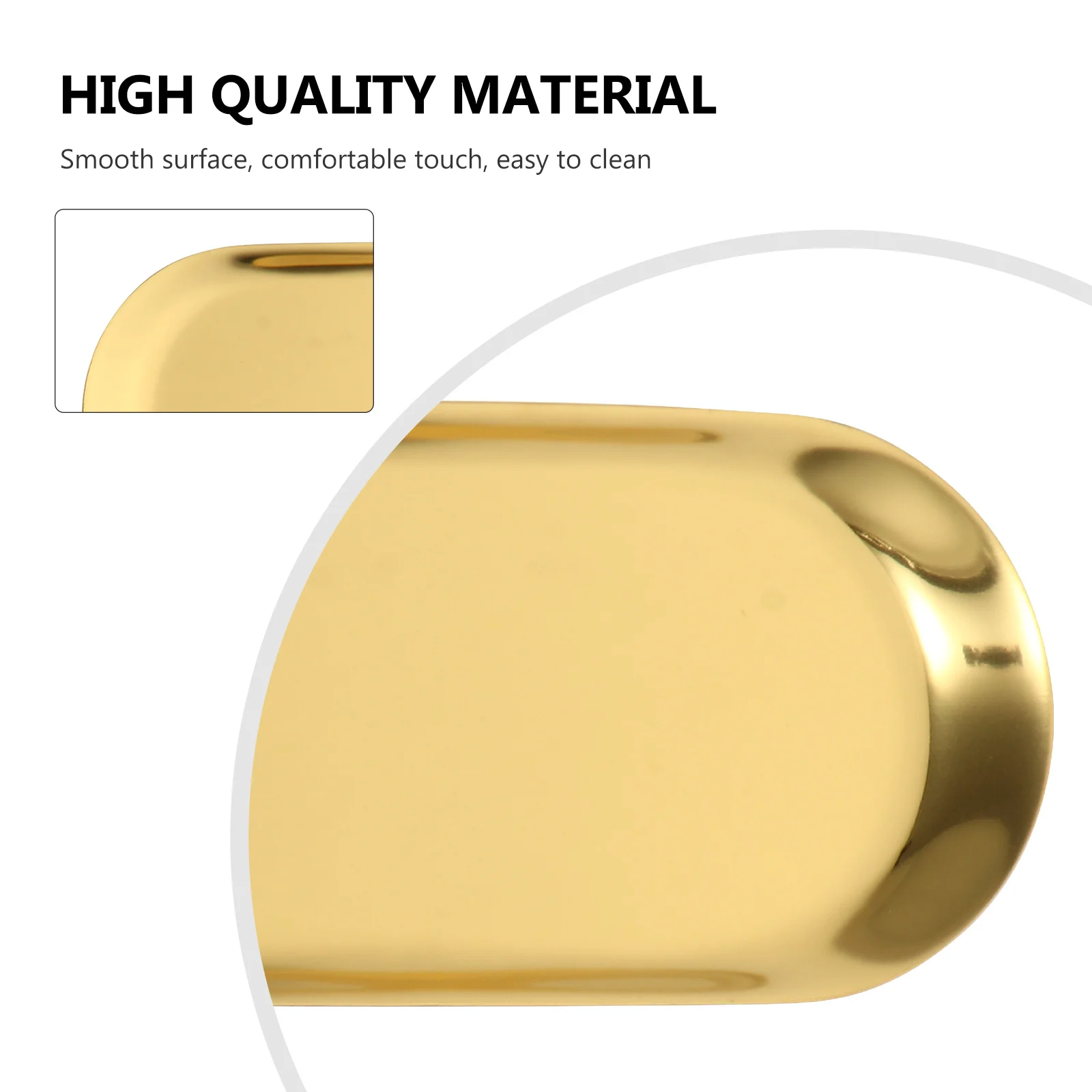 

2pcs Jewelry Storage Tray Stainless Steel Rustproof Golden Finish Nordic Design Dessert Fruit Sushi Dish Home Kitchen Decor Bowl