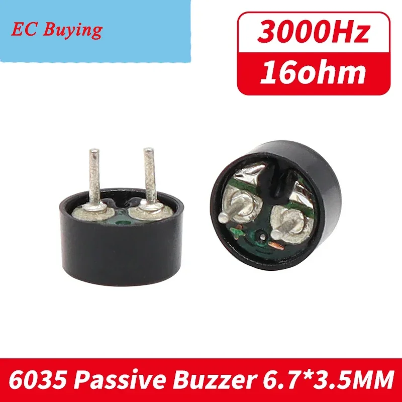 1pcs HC-6035 Passive Buzzer  AC1.5V-3V 6*3.5mm 6x3.5mm Mini Electromagnetic Buzzer For Arduino DIY Electronic