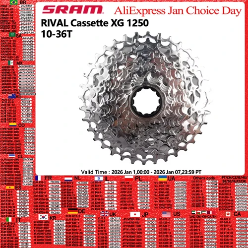 SRAM Rival 1250 Cassette XG 12S 10-36T Plata 1251 XPLR XG 10-44T 12 velocidades Bicicleta de carretera Ciclismo Rueda libre CS-XG-1251