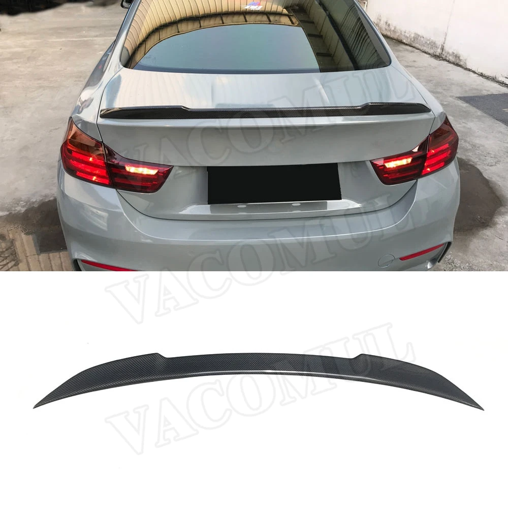 

Carbon fiber FRP Rear Spoiler Boot Duck Wings For BMW 4 Series F82 M4 Coupe 2Door 2014 - 2017 Spoiler