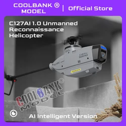 COOLBANK AI Intelligent RC Helicopter 6-Axis Gyro 720P HD Optical Flow Positioning Scouting Drone 2.4Ghz 4CH Remote Control Toys