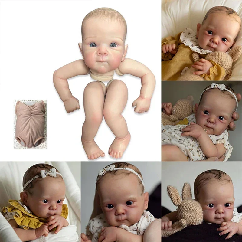 

18inches Bettie Already Painted Doll Bebe Kits Reborn Doll Unassembly DIY Reborn Doll Kit Gift for Children