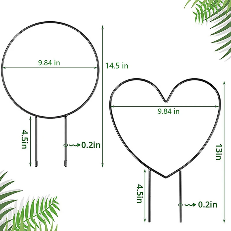 Marco de hierro para plantas trepadoras, decoración de jardín