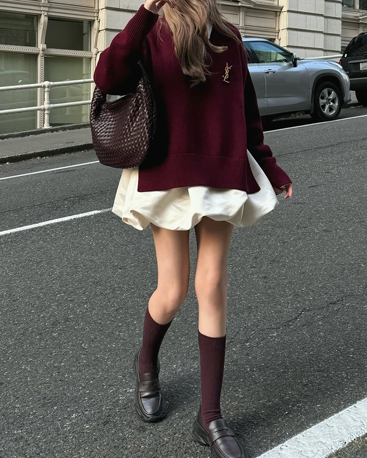 Lautaro Spring Summer Sweet Cute Soft Shiny Satin Mini Bud Skirt Women with Shorts High Waist Short Luxury Designer Clothes