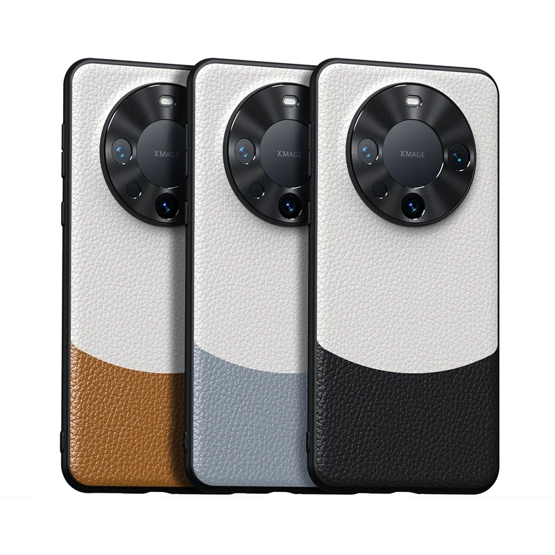 

Чехлы из натуральной кожи для телефонов Huawei Mate 60 50 40 Mate60 Pro, качественный кожаный чехол того, модный дизайнерский чехол