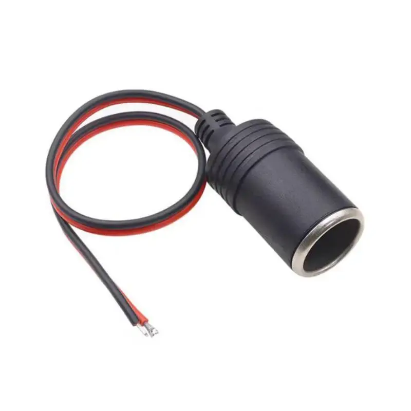 Car Cigarette Lighter Power Socket 12V 200W 20A Max 30cm Cable Charger Plug for Phone Laptop Car Charging