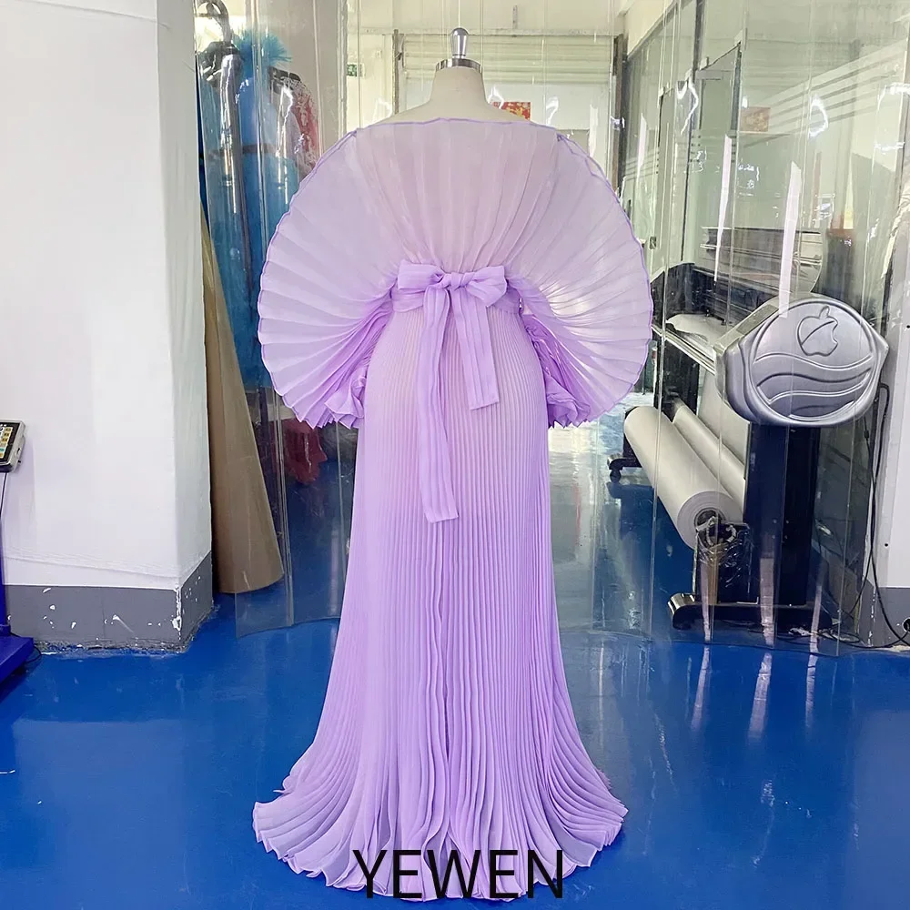 2026 Modische Transparente Plissierte Organza-Umstandskleider für Fotoshootings Langes Kleid für Schwangerschafts-Fotoshooting Babyparty-Kleider YEWEN – Detail 18