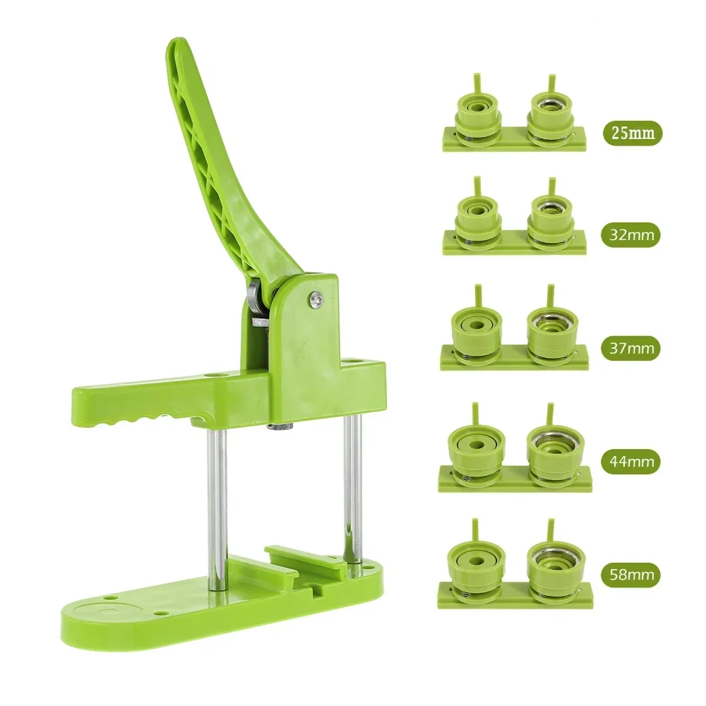 DIY Badge Making Manual Button Maker Machine 25mm 32mm 37mm 44mm 58mm 75mm Mold Materials for Pin Badge Press Maker Machine