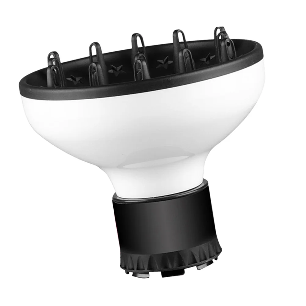 Hair Dryer Diffuser White Universal Fit for Most Dryers Heat Resistant Wear Resistant Salon Grade Accessory for Frizz Free