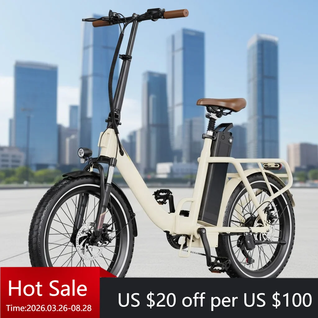 

Tc ONESPORT OT16 European Union Stock Hybrid Electric Bike 250W Folding Fat Tire Bike, Urban Adult Lithium Battery IP54 Waterpro