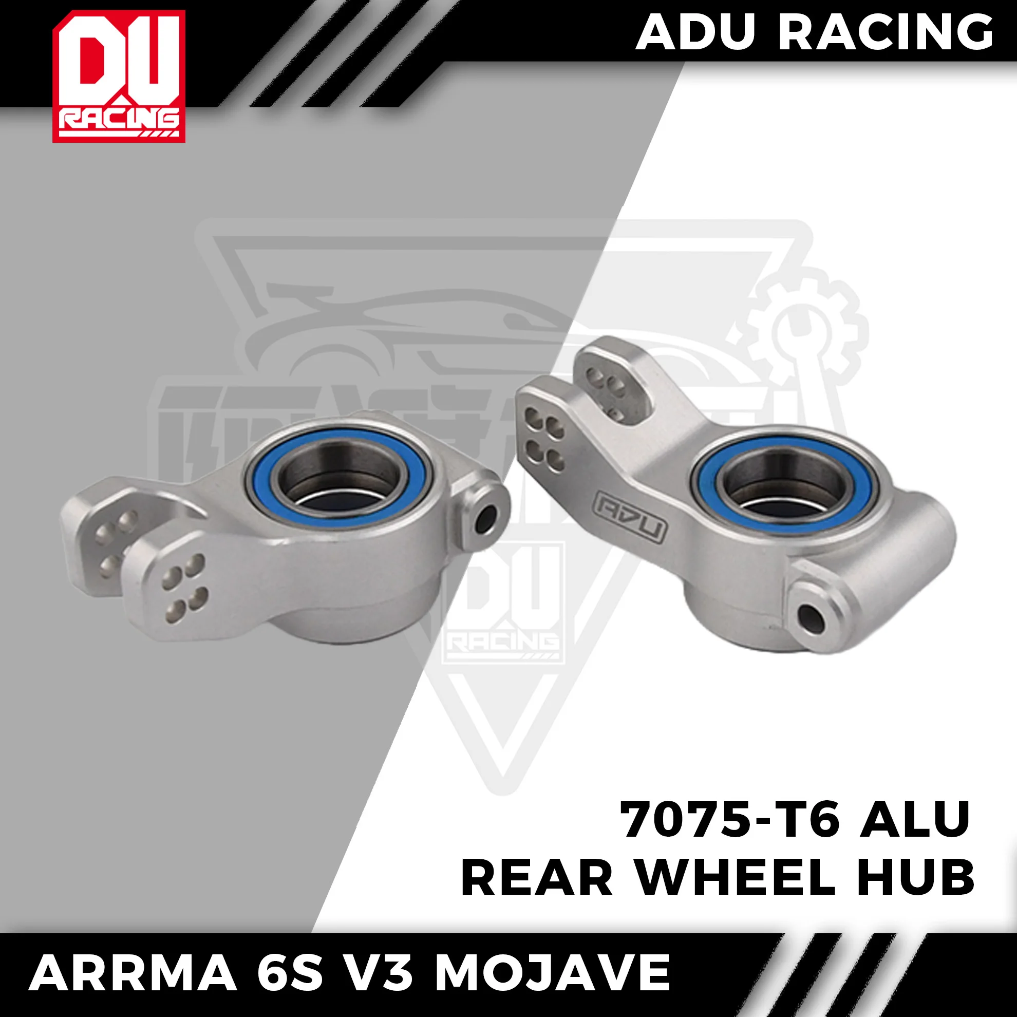 ADU RACING 7075-T6 ALU REAR WHEEL HUB FOR ARRMA 6S 1/7 V3 MOJAVE NEW EXB new version
