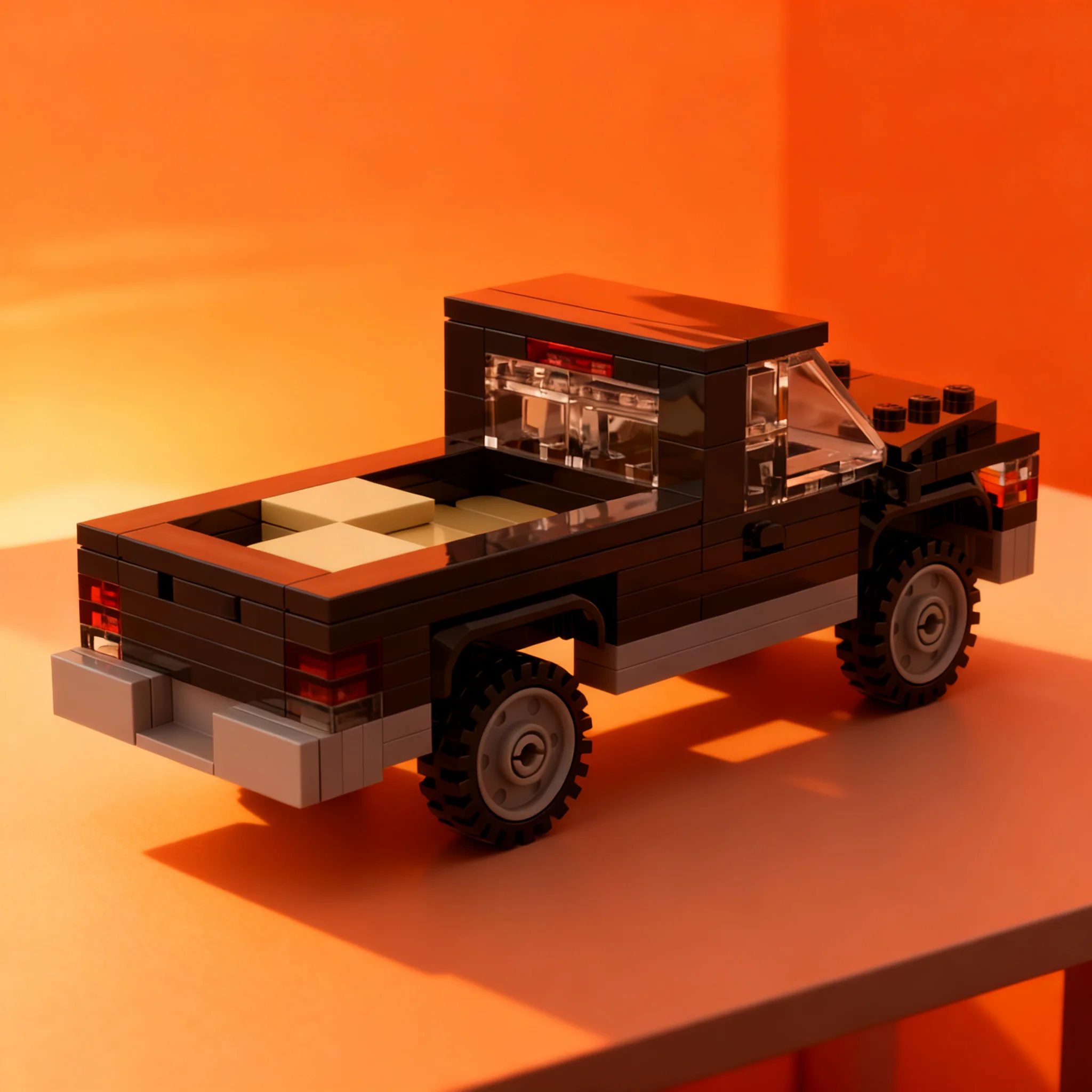 154pcs MOC Dodge RAM City Traffic Model Building Blocks Christmas Gift Architecture Toy Display 3D Education Creative Craft DIY
