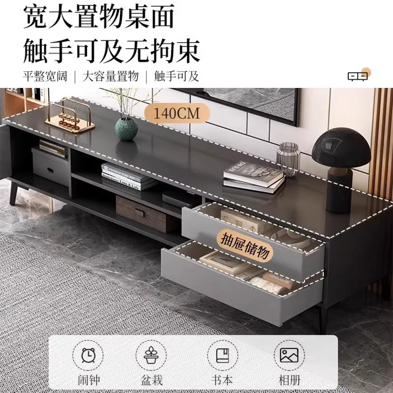 

TV cabinet, Classicahousehold small apartment, modern simple floor-to-ceiling storage and storage integrated TV cabinet