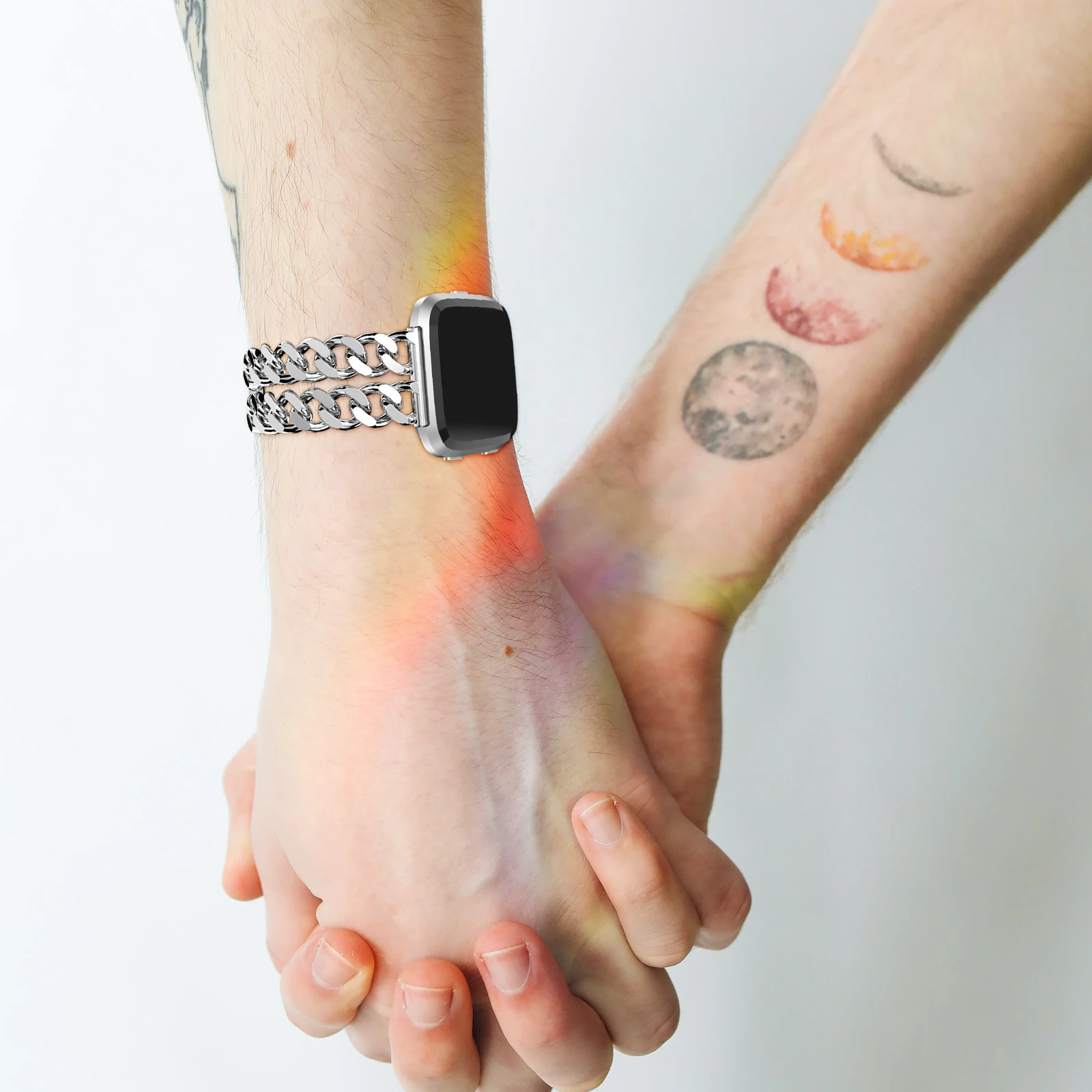 

Stainless Steel Watch Band Replacement Metal Wristband Durable Fashion Strap Smart Watch Accessory Wear Resistant