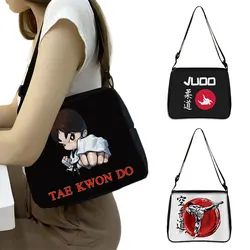 Taekwondo /JUDO / Jiujitsu / Aikido Printing Handbag Ladies Fashion Shopping Storage Bags Karate Casual Travel Shoulder Bag Gift