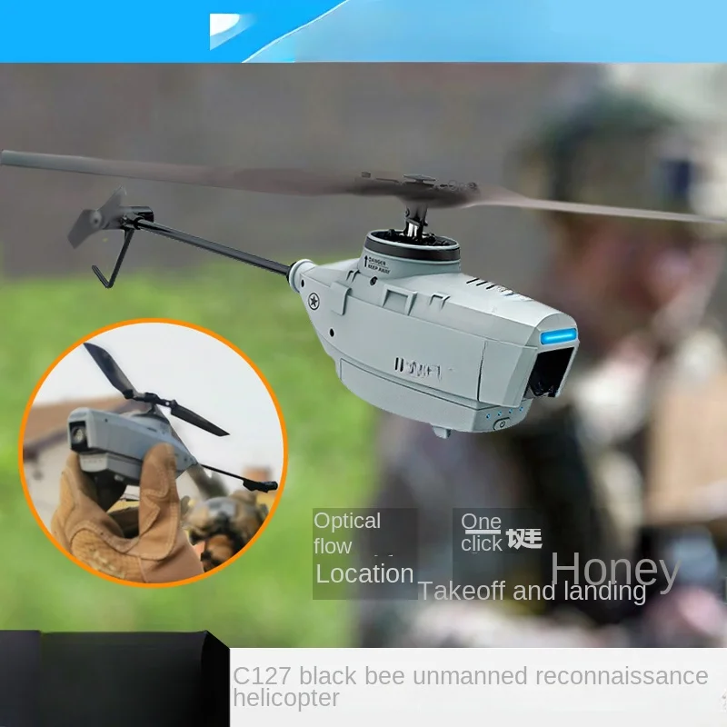 

ForTactical UAV Reconnaissance Helicopter Optical Flow Positioning Air Pressure Fixed High Four-Channel Remote Control