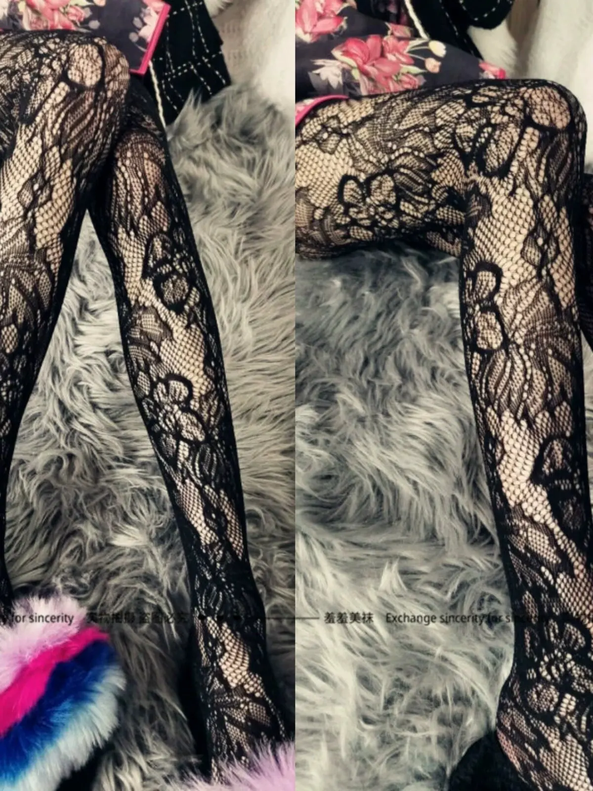 2026 Export Hot‑Sale Item Ins Vintage Angel Lace Hollow Out Pantyhose, 5 Colors Available Special Texture Tights for Women