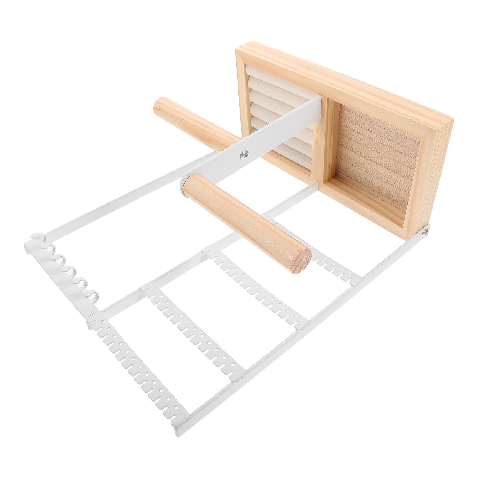 Wood Jewelry Stand Organizer Large Capacity Necklace Bracelet Holder Display Rack Compact Vanity Storage Gift Jewelry Stand
