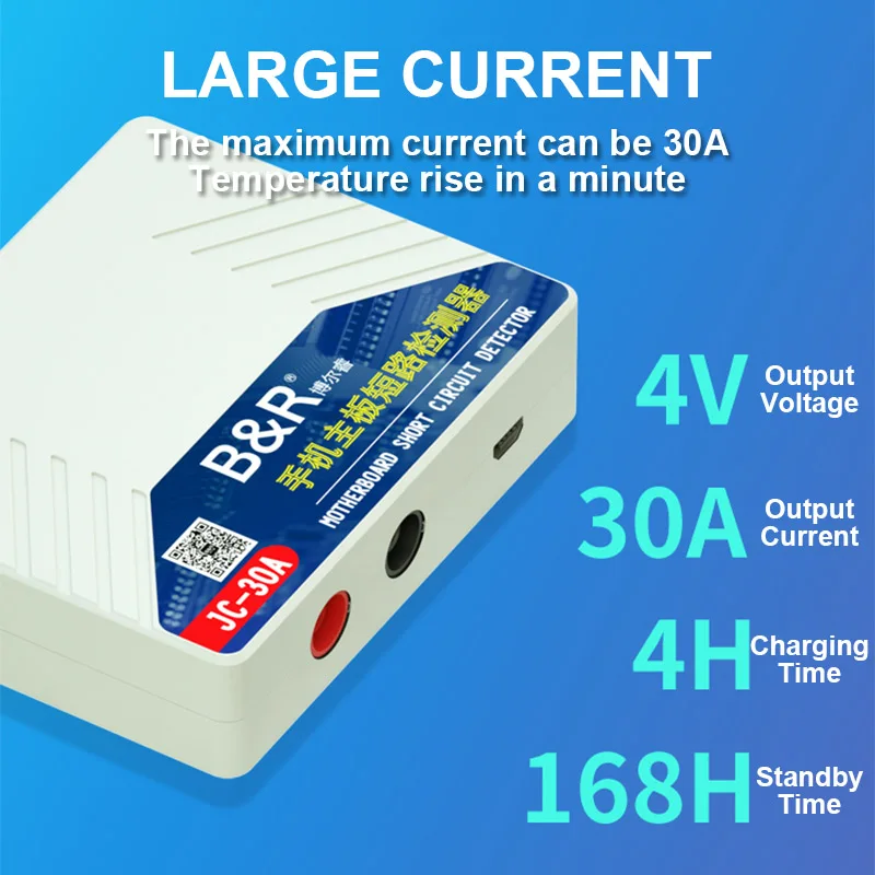 B&R JC-30A Main Board Short Circuit Detector for Mobile Phone Computer Disassemble Capacitor Resistor Fuse Screw Repair Set
