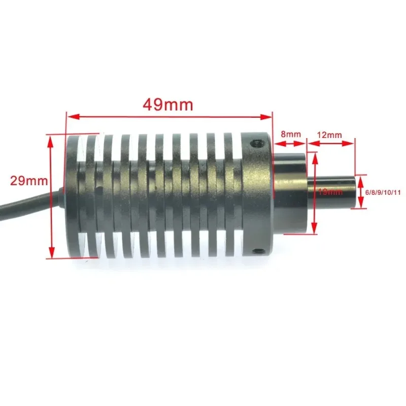 Microscopio Coaxial iluminadores de luz LED lámpara puntual brillo ajustable 90-240V diámetro 6mm Accesorio Telescopio Microscopio herramientas