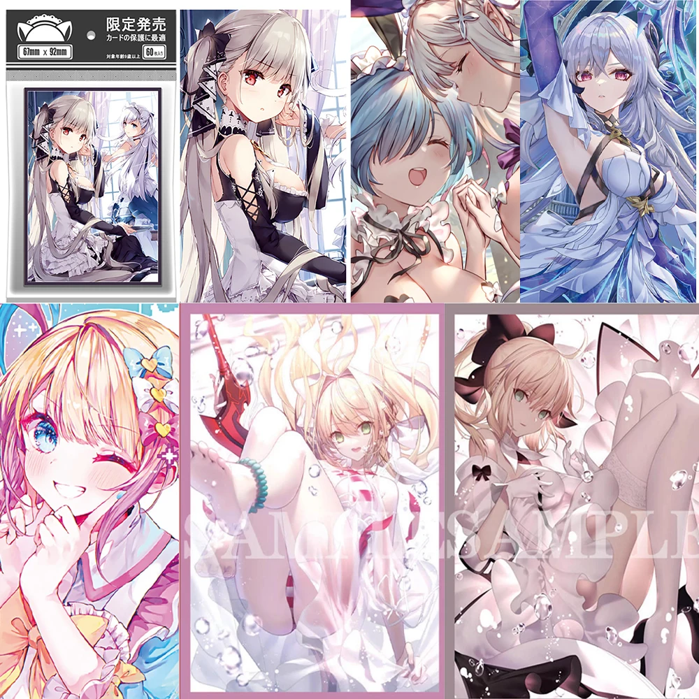 

60Pcs Game Fate Flash Card Sleeves Cute Rem Emilia Hms Belfast Card Protector Cover Ptcg 67X92Mm Collection Card Decoration Gift