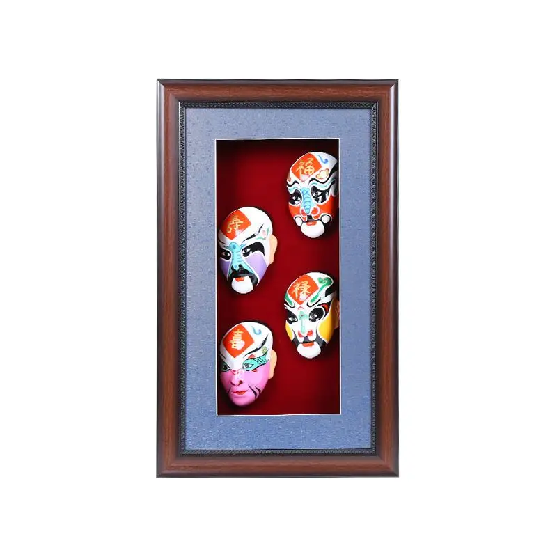 

Pure handmade handicrafts Peking Opera face decoration ornament Fu Lu Shouxi