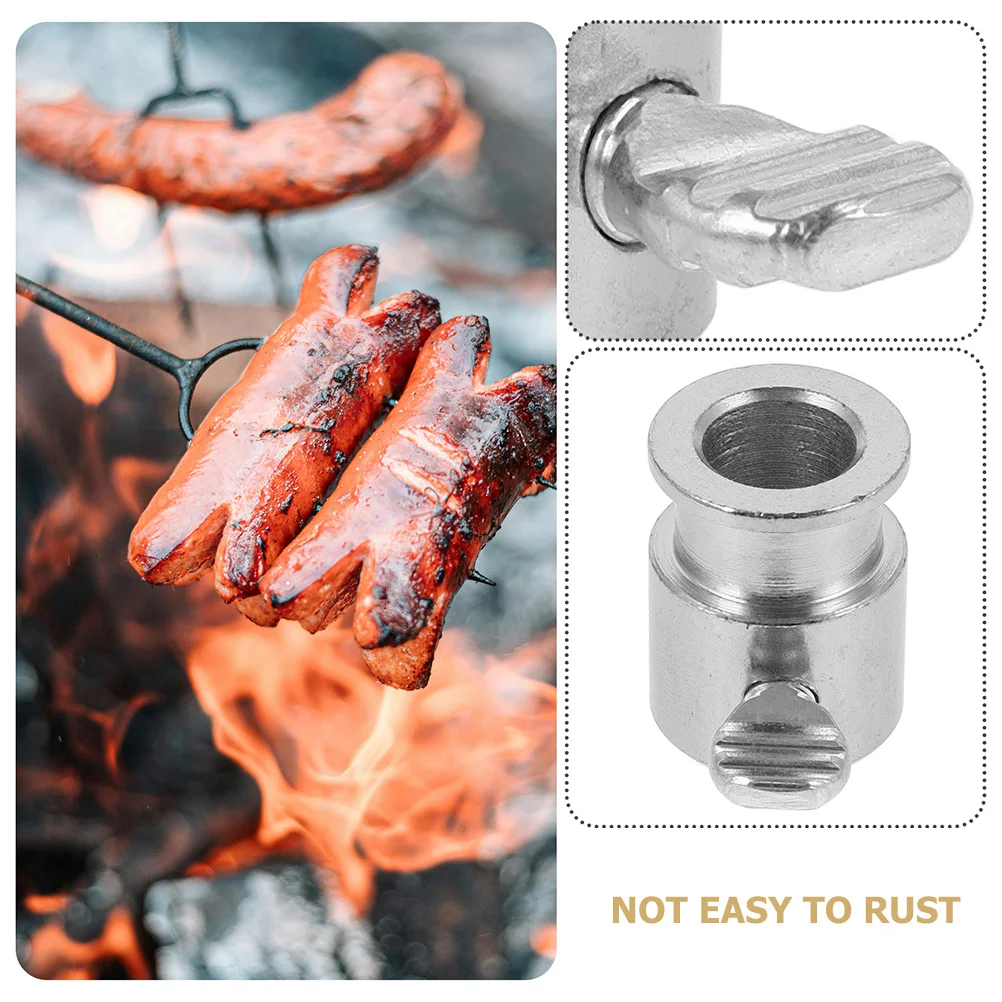 

4Pcs Rotisserie Spit Rod Stop Limiters Gas Grill Accessories for Stable Rotating Even Cooking Bbq Grill Rod Holder Durable