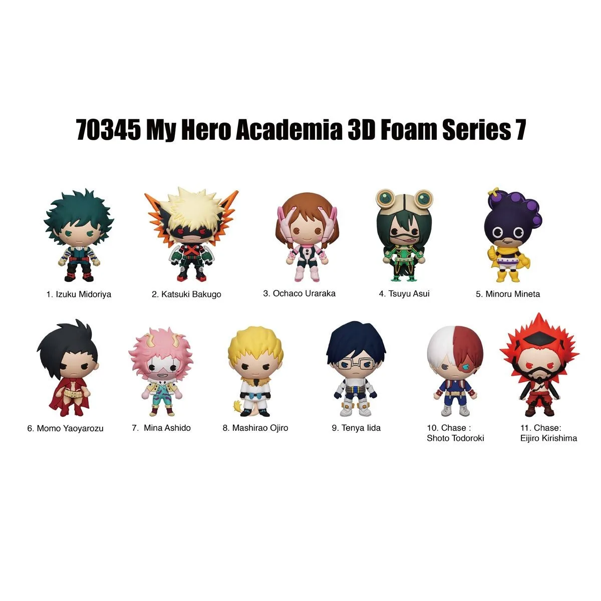 1szt MY HERO ACADEMIA Oficjalnie licencjonowany brelok do torby z klipsem Random One Katsuki lub innych znaków na prezenty dla mamy i przyjaciela