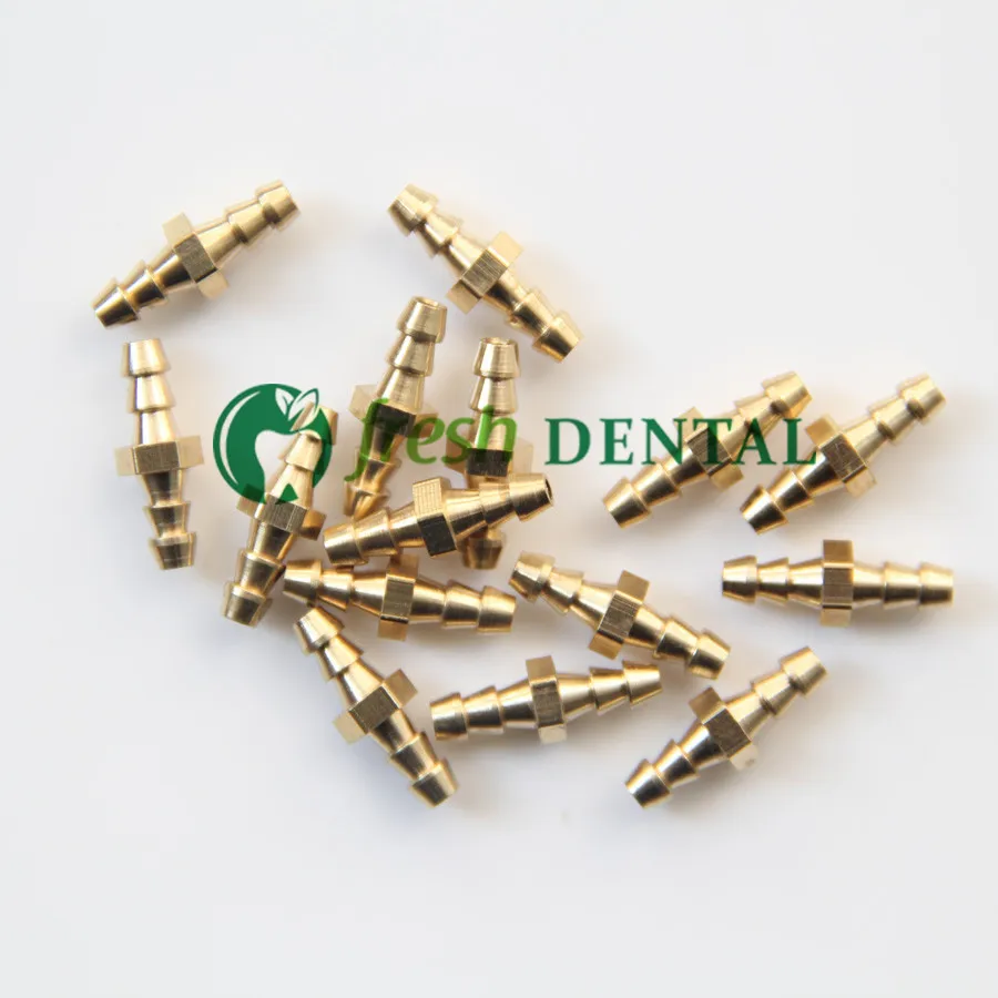 20PCS Dental Straight Butt Valve 3mm 5mm Connector Coppon Valve Dental Chair Unit Accessories Dental Equipment SL1224
