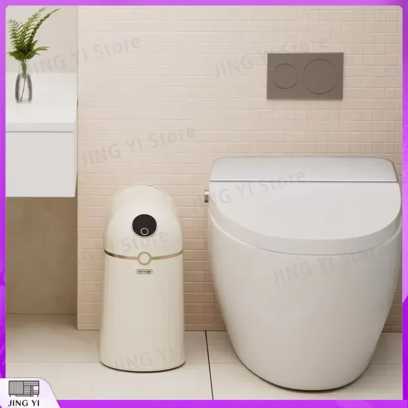 Smart Sensor Trash Can 10L Automatic Lid No Touch Odor Control Self Sealing Bag Change Rechargeable Waste Bin for Home