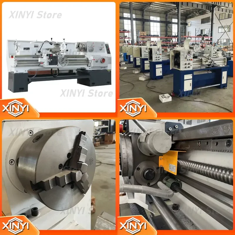 Chinese OEM Kingston CA6180/CA6280 Medium Horizontal Manual Lathe, High Precision, Suitable for Metal Engine Large Hole Bed