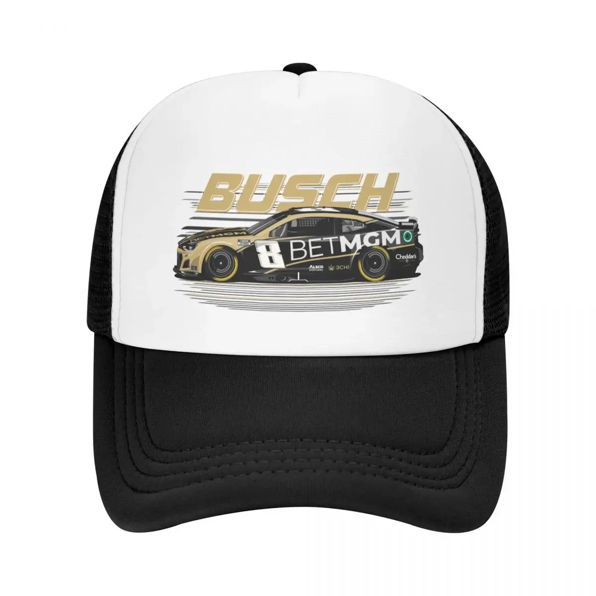 Kyle Busch 2023 No. 8 Camaro Patriotic Baseball Cap hiking hat Luxury Brand Women's Beach Visor Men's