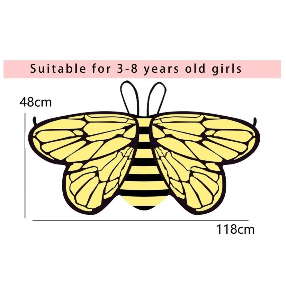 Colorful Kids Butterfly Wings Costume Cosplay Costume Fancy Dress Fairy Shawl DIY Decorations Cape Butterfly Christmas Halloween