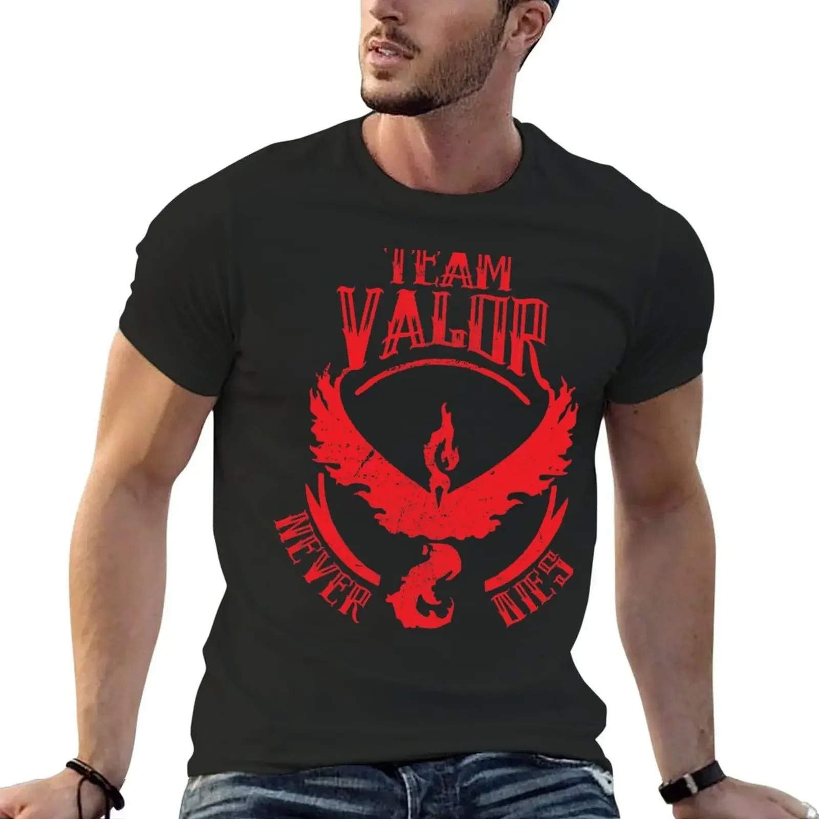 

Valor Never Dies T-Shirt kawaii clothes summer top oversized tshirts for men