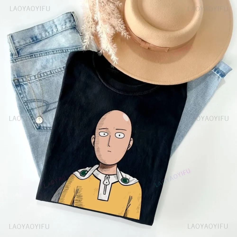 Saitama One Punch Man Anime T-Shirt Sensei Comic Book Fan Gift Funny Manga Lover T Shirt Casual Fashion Harajuku Otaku Clothing