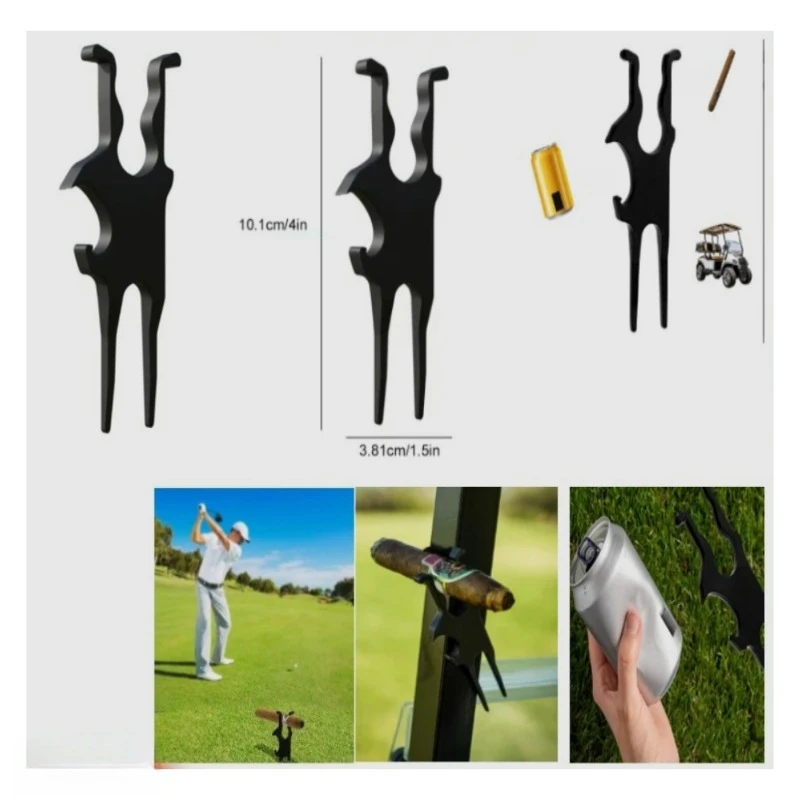 

4x1,5-дюймовая магнитная тележка для гольфа, держатель для сигар, многофункциональный инструмент для гольфа, универсальный зажим для сигар, пивная бутылка, инструмент для ремонта вмятин мяча для гольфа
