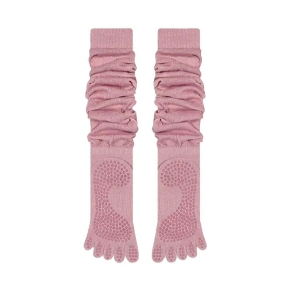 

Comfortable Cotton Five Finger Yoga Socks Split Toe Breathable Grips Pilates Socks Non-Slip Loose Socks Ladies